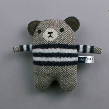 Knitted Lambswool Mini Bear, 5 of 6