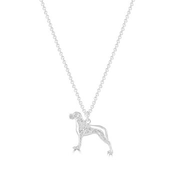 Personalised Great Dane Silver Necklace, 4 of 10