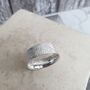 Personalised Sterling Silver Ring With Textured Surface, thumbnail 5 of 12