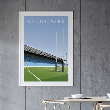 Sandy Park Exeter Chiefs Rugby Poster, 3 of 8