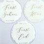 Muslim Couples Milestone Acrylic Plaques White And Gold, thumbnail 3 of 10