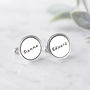 Personalised Silver Identity Name Cufflinks, thumbnail 1 of 6