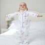 Personalised Mum And Child Navy Star Pyjama Set, thumbnail 10 of 11