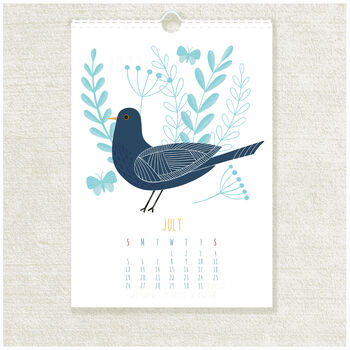2026 Illustrated Birds Wall Calendar, 2 of 6