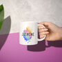 Personalised Name Mug Rainbow Splat, thumbnail 2 of 3