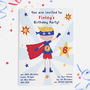 Superhero Boys Party Invitations, thumbnail 1 of 2