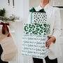 Christmas Green Spotty Luxury Wrapping Paper, thumbnail 6 of 8