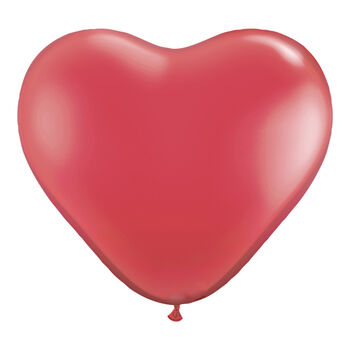 Red Heart Party Balloons, 2 of 7