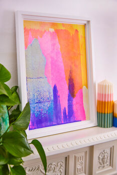 Abstract Riso Pink, Purple, 5 of 7