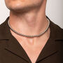 Sterling Silver Beaded Ball Chain Choker Necklace, thumbnail 3 of 10