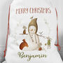 Whimsical Snowman Christmas Sack Xl, thumbnail 2 of 4