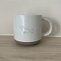 Dachshund Engraved White Ceramic Tea/ Coffee Mug, thumbnail 1 of 5