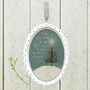 Elegant Hanging Porcelain Christmas Tree Decoration, thumbnail 3 of 4