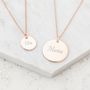 Personalised Mother And Daughter Necklace Set, thumbnail 2 of 5