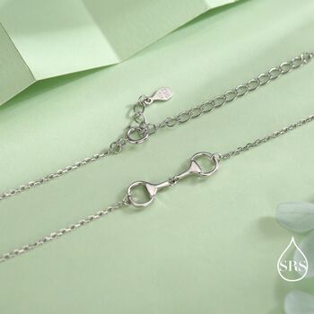 Snaffle Bit Necklace In Sterling Silver, 3 of 12