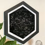 Personalised Star Map With Hexagon Frame, thumbnail 4 of 6