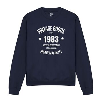 Vintage 21st/30th/40th/50th/60th Birthday Sweatshirt, 5 of 5
