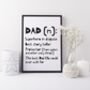 Personalised Dad Or Daddy Gift Definition Print, thumbnail 4 of 5