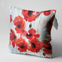 Poppy Cushion Cover, Double Sided Coquelicots Printing, thumbnail 3 of 7