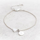 tertia silver plated heart personalised bracelet by bloom boutique ...
