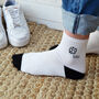 Monogram Embroidered Sports Socks, thumbnail 1 of 4