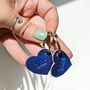 'Mr And Mrs' Small Leather Heart Keyring, thumbnail 5 of 7