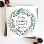 Grandparent Wreath Christmas Card, thumbnail 1 of 7