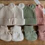 Three Piece Personalised Knitted Cardigan Baby Gift, thumbnail 4 of 8