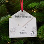 Illustrated Wooden Envelope Personalised Christmas Tree Decoration, thumbnail 5 of 5