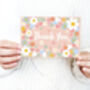 Daisy And Confetti Design Thank You Postcard Pack, thumbnail 1 of 2