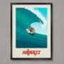 Hawaii Surf Poster, thumbnail 1 of 6
