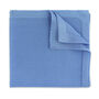 Wedding Handmade Polyester Knitted Pocket Square In Light Blue, thumbnail 1 of 9