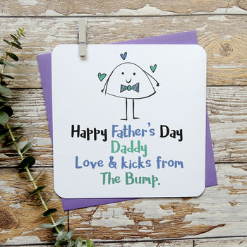 happy father's day daddy love and kicks the bump card by parsy card co ...