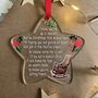 Christmas Star Memorial Heaven Poem Keepsake Bauble, thumbnail 2 of 2