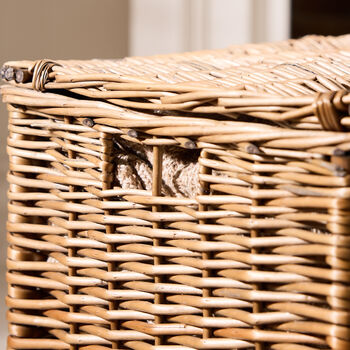 Tall Wicker Hamper Basket, 4 of 5