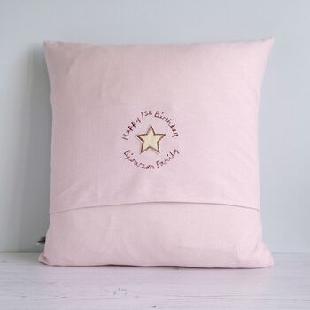 Personalised Star Pocket Cushion Gift For Girls, 4 of 11