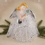 Silver Blonde Angel Christmas Tree Topper | 17cm, thumbnail 2 of 7