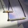 Silver Gold Everyday Textured Pendant Necklace, thumbnail 1 of 10
