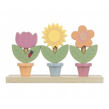 Wooden Stacking Flower Pots, 4 of 6