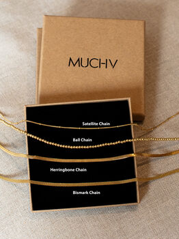 Dainty Women's Chain Beaded Ball Choker Or Necklace In 18k Gold, 3 of 5