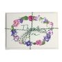 'Thank You' Floral Garland Greetings Card, thumbnail 2 of 7