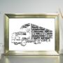 Lorry Or Truck Personalised Print, thumbnail 1 of 2