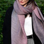 Personalised Pleated Ombre Scarf, thumbnail 5 of 11