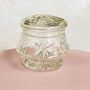 Antique Crystal Cut Glass Lidded Jam / Preserve Pot ~ Nine, thumbnail 8 of 8