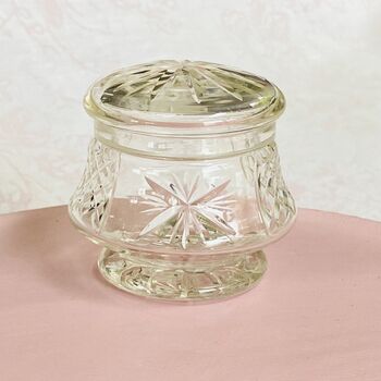Antique Crystal Cut Glass Lidded Jam / Preserve Pot ~ Nine, 8 of 8