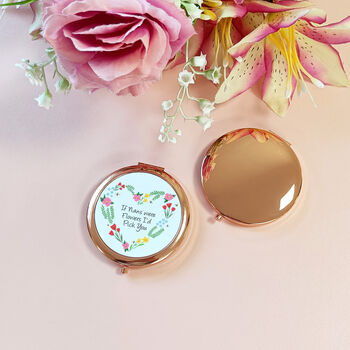 Floral Heart Compact Mirror | If Mums Were Flowers, 4 of 8