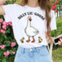 'Silly Lil Goose' Cute Cottagecore Tee, thumbnail 1 of 9