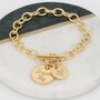 Personalised 18ct Gold Plated Message Bracelet, thumbnail 1 of 5