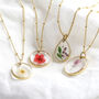 Pressed Birth Flower Pendant Necklace, thumbnail 9 of 12