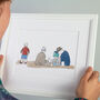 Personalised Friends Or Family Group Drawing, thumbnail 5 of 7